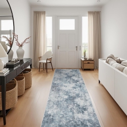 NIERBO 3' X 7' Laundry Room Rug Runner, Thin Runner Rugs for Hallway, Washable Runner Rug, Modern Abstract Area Rug, Soft Carpet Runner for Bathroom