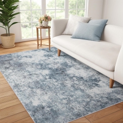 NIERBO 3' X 5' Washable Bedroom Rug Indoor Non-Slip, Deerly Modern Abstract Area Rug, 3X5 Washable Bathroom Carpet for Front Door Entrance Kitchen