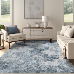 NIERBO 5' X 7' Washable Bedroom Rug Indoor Non-Slip, Deerly Modern Abstract Area Rug, Washable Bathroom Carpet for Front Door Entrance Kitchen