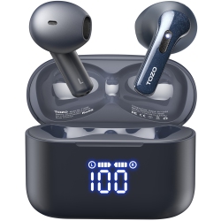 TOZO T21 Wireless Earbuds 5.3 Tooth Headphone In Ear \w Dual Mic Noise Cancelling Ipx8 Waterproof 44H Playback Stereo Sound \w Power Display