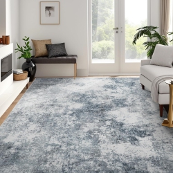 NIERBO 6' X 9' Washable Bedroom Rug Indoor Non-Slip, Modern Abstract Area Rug, Washable Bathroom Carpet for Front Door Entrance Kitchen Laundry Room