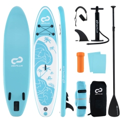 COSTWAY Goplus Large Inflatable Sup Board, Portable Paddle Board With 5D Rings Stand Up Paddle Board for Youth & Adult