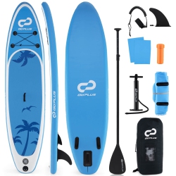 COSTWAY Goplus Large Inflatable Sup Board, Portable Paddle Board With 5D Rings Stand Up Paddle Board for Youth & Adult