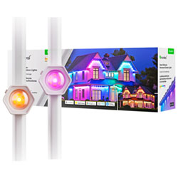 Nanoleaf Essentials Matter 15m (49ft) Permanent Outdoor LED Lights - Smarter Kit - Multicolour