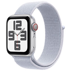 Apple Watch SE (GPS) 40mm Midnight Aluminum Case with Ink Sport Loop