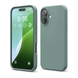 ELAGO Compatible \w Iphone 16 Case, Premium Liquid Silicone Case, Full Body Protective Cover, Shockproof, Anti-Scratch Soft Microfiber Lining, 6.1