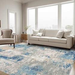 NIERBO 8' X 10' Washable Bedroom Rug Indoor Non-Slip, Modern Abstract Area Rug, Washable Bathroom Carpet for Front Door Entrance Kitchen Laundry Room