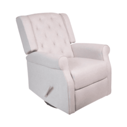 LIL ANGELS FURNITURE L'il Angels Hayley Nursery Glider, Cozy Comfort With Tufted Backrest And Smooth Recline - In Sand