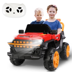 GYROCOPTERS Kids Ride On Truck (Two-Seater) | Car Speed 5-8Km/h | Usage Time Up to 50 Mins | Led Headlights, Horn, Kids Stories, Reflective Mirrors
