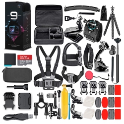 GOPRO Hero9 Action Camera With 64GB Card And 50 Piece Diginerds Accessory Kit