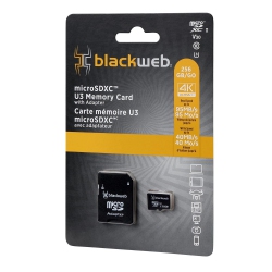 BLACKWEB 256 GB Microsdxc U3 Memory Card