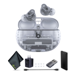Beats Studio Buds+ Noise Canceling True Wireless In-Ear Headphones with Power Bank Bundle (Transparent)