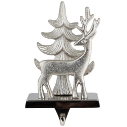 NORTHLIGHT Reindeer And Pine Tree Christmas Stocking Holder - 7