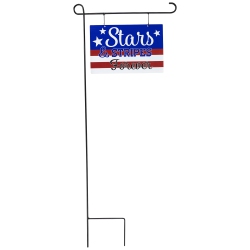 NORTHLIGHT Stars And Stripes Forever Americana Outdoor Metal Yard Sign - 39.25