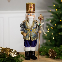NORTHLIGHT Nutcracker With Jeweled Scepter Christmas Figure - 16