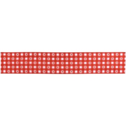 NORTHLIGHT Checke Hearts Valentine's Day Table Runner - 72" - And White In Red