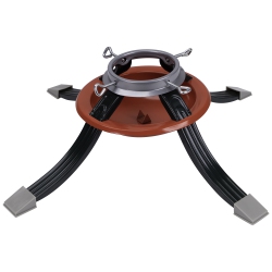 NORTHLIGHT Metal Tree Stand for Live Christmas Trees - 22" - And Green In Red