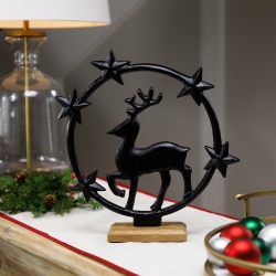 NORTHLIGHT Star Bright Metal Reindeer Christmas Decoration - 12
