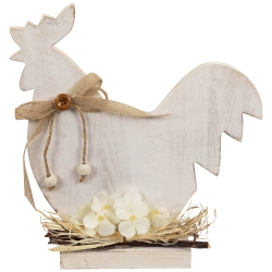 NORTHLIGHT Distressed Rooster Silhouette Spring Decoration - 9.5