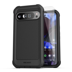 HLD Encased Protective Phone Case for Google Pixel 9 Pro Xl 6.8" (Falcon Shield) Dual Layer Heavy Duty Cover \w Tempered Glass Screen Protector