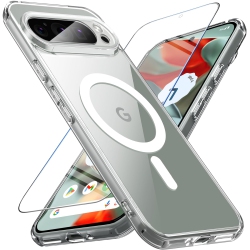 HLD Besinpo for Google Pixel 9 Pro Xl Case, Magnetic Pixel 9 Pro Xl Case for Magsafe \w Screen Protector Military Grade Transparent Back Shockproof