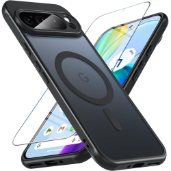 HLD Besinpo for Google Pixel 9 Pro Xl Case, Magnetic Pixel 9 Pro Xl Case for Magsafe \w Screen Protector Military Grade Translucent Back Shockproof