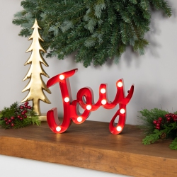 NORTHLIGHT Lighted "joy" Christmas Decoration - 11.25