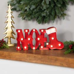NORTHLIGHT Lighted "noel" Christmas Decoration - 16