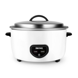 AROMA HOUSEWARES Commercial 60-Cup (Cooked) / 14Qt. Rice & Grain Cooker (Arc-1430E) In White