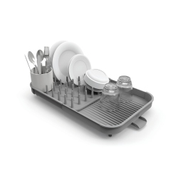 JOSEPH JOSEPH Duo Expandable Dish Drying Rack, Gray, 2-Tier