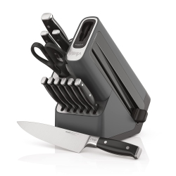 NINJA K32012 Foodi Neverdull Premium Knife System, 12 Piece Knife Block Set, Stainless Steel/black