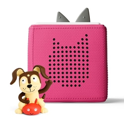 TONIES Toniebox Audio Player Starter Set With Playtime Puppy - Listen, Learn, And Play With One Huggable Little Box - In Pink