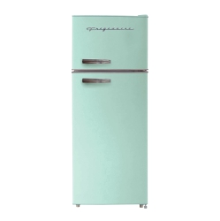 FRIGIDAIRE Efr753- 2 Door Apartment Size Refrigerator With Freezer, 7.5 Cu Ft, Retro In Mint