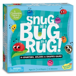 PEACEABLE KINGDOM Snug As A Bug In A Rug Award Winning Cooperative Preschool Skills Builder Game for 2 to 4 Kids Ages 3+