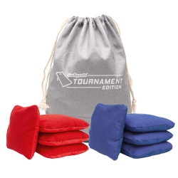 GOSPORTS Dual Sided Cornhole Bean Bags | Slide & Stop Regulation Tournament Bean Bags Set Of 8