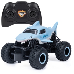 MONSTER JAM , Official Megalodon Remote Control Monster Truck for Boys And Girls, 1:24 Scale, 2.4 Ghz, Kids Toys for Ag