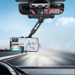 NONE 360°Rotatable Vent Extension Arm Car Phone Holder, Multifunctional Adjustable Mount for All Mobile Phones (Vent-Black), Four Clamp