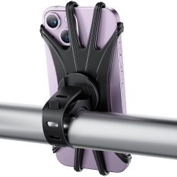 NONE Bike Phone Mount, Cell Phone Holder for Bike Motorcycle Bicycle, 360°Rotatable Universal Silicone Compatible \w Iphone 15 Pro Max /14/13/12