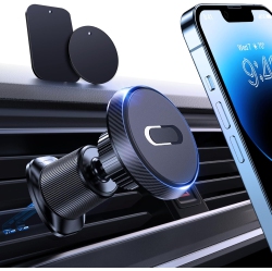 NONE Miracase Magnetic Car Phone Holder, Steel Double Hooks Cell Phone Support Strong Magnet Car Vent Phone Holder Mount Compatible \w All Mobile