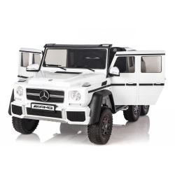ZOOM BUGGEEZ Licensed Mercedes Benz Amg G63 G Wagon 6 Wheel 24V Deluxe Two Seater Kids Ride On Car