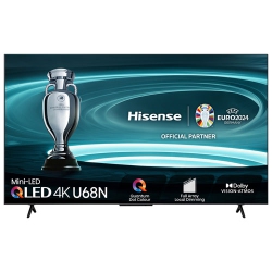 HISENSE - 55" 4K Uhd HDr Mini Led Qled Smart Google Tv (55U68N) - Local Toronto Delivery Only