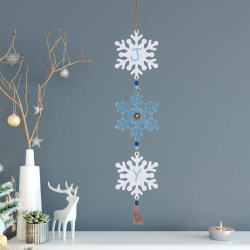NORTHLIGHT Glittered Joy Snowflakes Christmas Wall Sign - 26