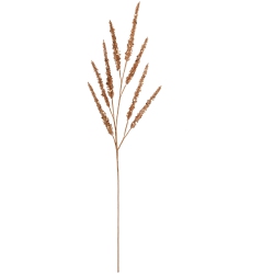 ALLSTATE Glitter And Sequin Artificial Leaf Sprigs Christmas Spray - 34" - Rose In Gold