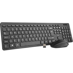 VECELOLIBILIS Wireless Keyboard And Mouse Combo, Quiet-Typing Keyboard And Mouse Set, Wireless Keyboard Mouse for Office, School
