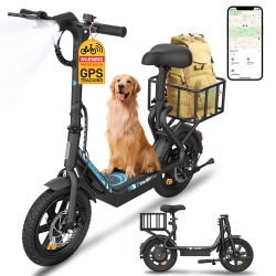 GYROCOPTERS Zeno2.0 Upgraded Electric Scooter | 500W Peak Motor | 32Km/h Speed | Ul2272 Safety | 40Km Range | Shock-Absorbing Seat | Anti-Theft Gps