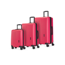 SWISS MOBILITY San Collection 3 Piece Hardside Luggage Set With Expansion - In Pink