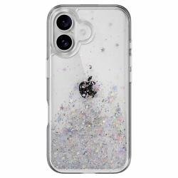 SWITCHEASY Starfield 3D Glitter Case | Made for Iphone 16 | Transparent