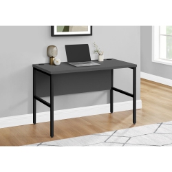 MONARCH SPECIALTIES I 7731 - Computer Desk, 48"l, Work, Home Office, Commercial Grade, Grey Laminate Metal, Contemporary, Modern In Black