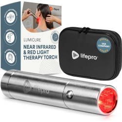 LIFEPRO Infra & Light Therapy Device - Portable Pain Relief for Body Joints & Muscles, 3 Wavelengths In Red