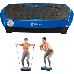 LIFEPRO Hexaplate Vibration Plate Exercise Machine – Whole Body Vibrating Platform \w Magnetic Acupoints for Lymphatic Drainage, Muscle Toning &